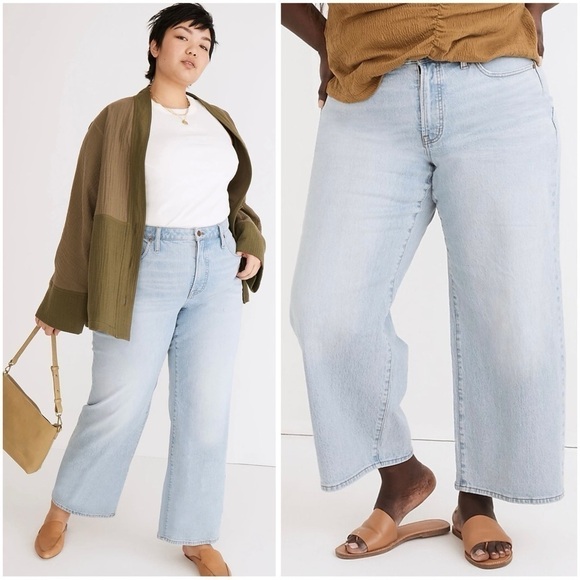 Madewell Denim - MADEWELL Edmunds Wash The Perfect Vintage Wide Leg Jeans Plus Size 26W Plus NWT